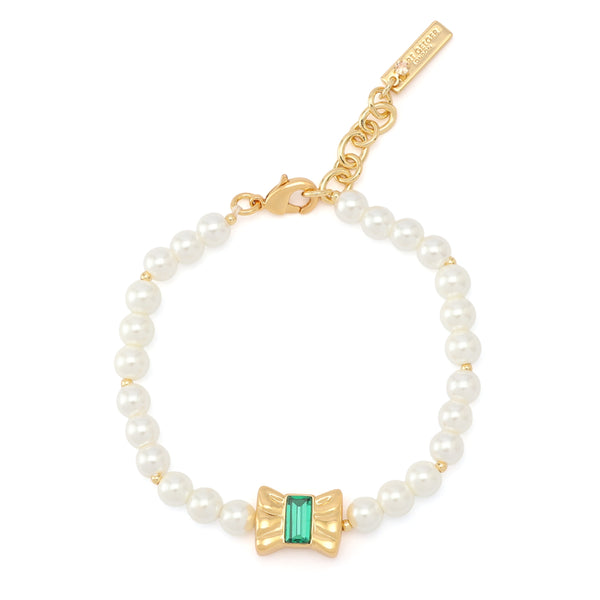 Kurt Geiger Bow Pearl Strand Bracelet