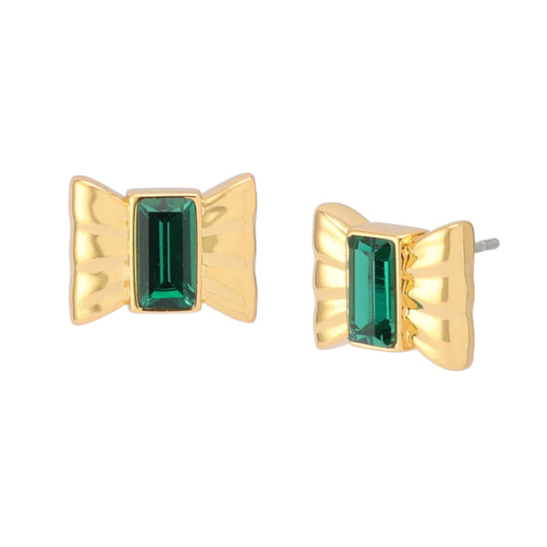 Kurt Geiger Bow Stone Stud Earrings
