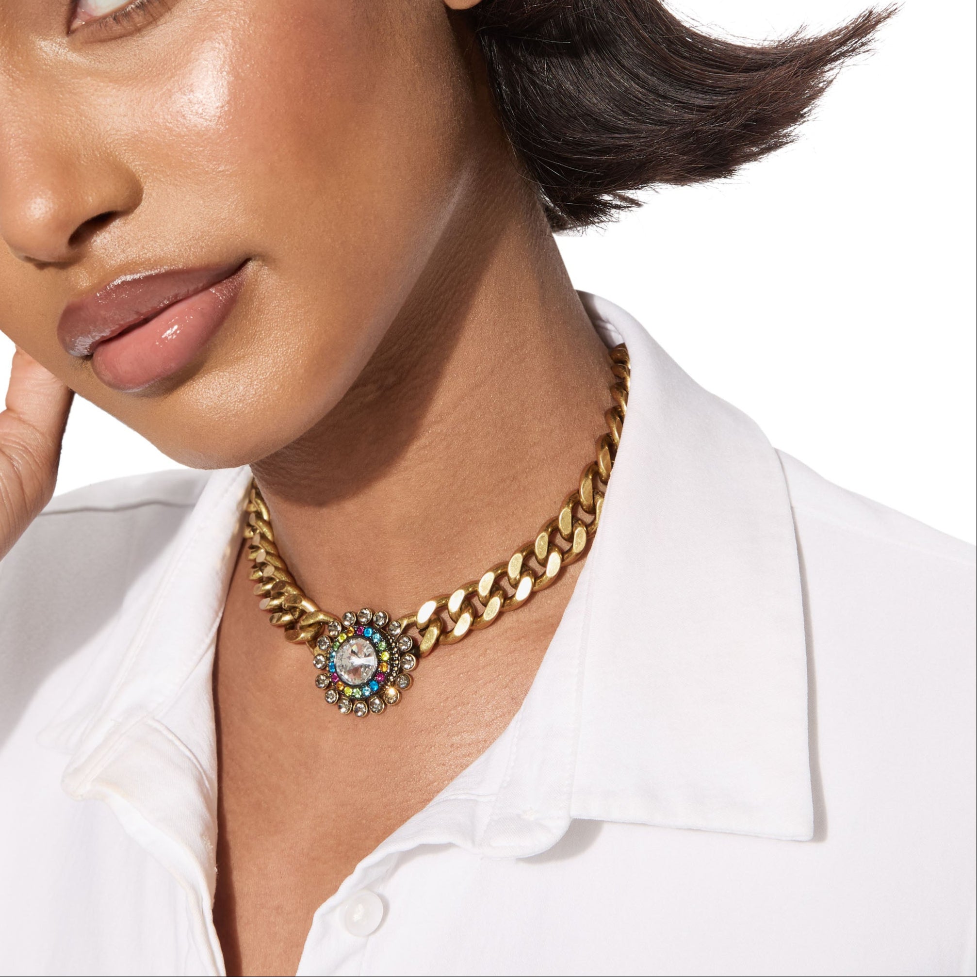 Kurt Geiger Octavia Gemstone Necklace