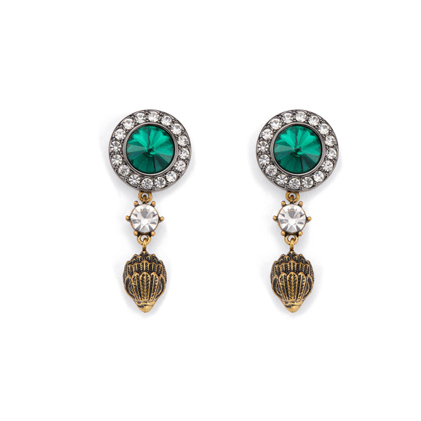 Kurt Geiger Signature Eagle Octavia Gemstone Drop Earrings