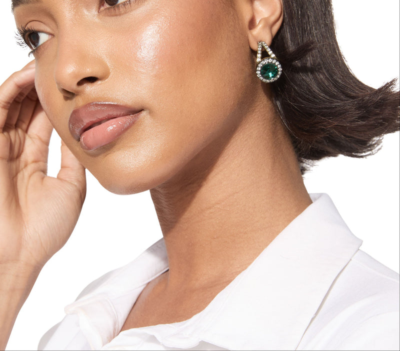 Kurt Geiger Octavia Gemstone Hoop Earrings