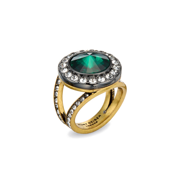 Kurt Geiger Octavia Gemstone Cocktail Ring - Size 7