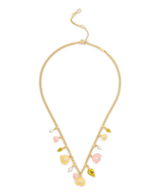 COACH Resin Floral Statement Charm Necklace