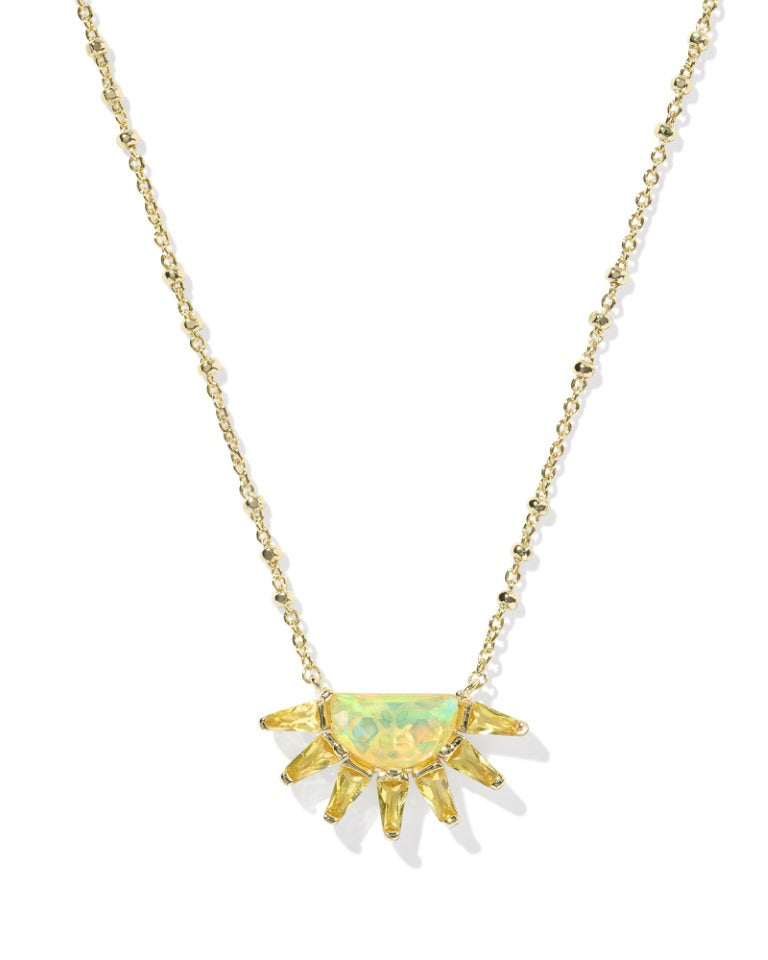 Kendra Scott Samantha Gold-Plated Sun Short Pendant Necklace