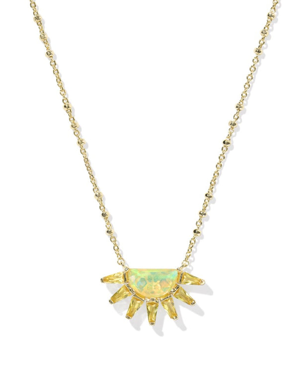 Kendra Scott Samantha Gold-Plated Sun Short Pendant Necklace