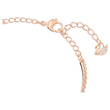 Swarovski Infinity Bangle Bracelet - White, Rose-Gold Tone Plated