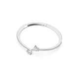 Swarovski Attract Soul Bangle Bracelet - White, Rhodium Plated