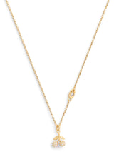 Coach Pave Icons Cherry Short Pendant Necklace