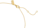 Coach Signature C Braided Rondelle Short Pendant Necklace
