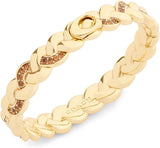 Coach Signature C Braided Hinge Bangle Bracelet