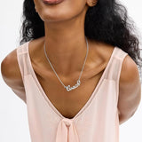 Coach Signature Name Plate Short Pendant Necklace