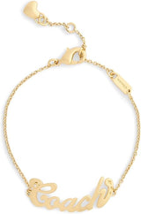 Coach Signature Name Plate Flex Bracelet