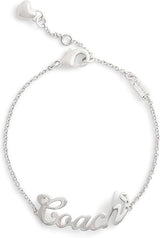 Coach Signature Name Plate Flex Bracelet