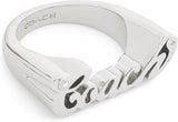 Coach Signature Name Plate Band Ring - Size 8