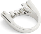 Coach Signature Name Plate Band Ring - Size 8