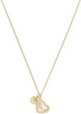 Coach Signature Charming Charms Heart Short Pendant Necklace