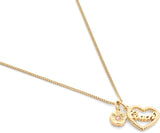 Coach Signature Charming Charms Heart Short Pendant Necklace
