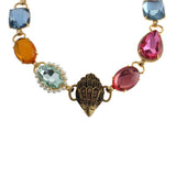 Kurt Geiger Signature Eagle Candy Gemstone Collar Necklace