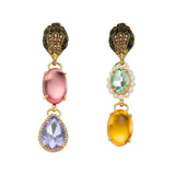 Kurt Geiger Signature Eagle Candy Gemstone Statement Drop Earrings