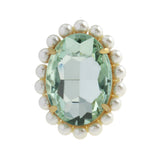 Kurt Geiger Pearl Oval Stone Cocktail Ring - Size 7