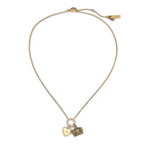 Kurt Geiger Heart Crown Charm Short Pendant Necklace