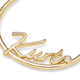 Kurt Geiger Signature Kurt Script Large Hoop Earrings