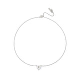 Kurt Geiger Crystal Heart Short Pendant Necklace