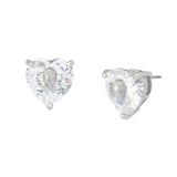 Kurt Geiger Crystal Heart Stud Earrings