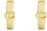 Coach Signature C Hinged Bangle Huggie Earrings