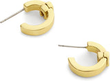 Coach Signature C Hinged Bangle Huggie Earrings