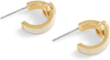 Coach Signature C Enamel Hinged Bangle Huggie Earrings