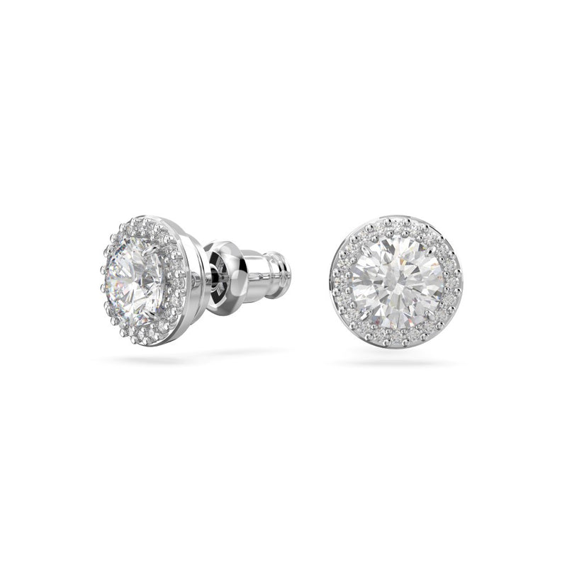 Swarovski Constella Pavé Stud Earrings - White, Rhodium Plated