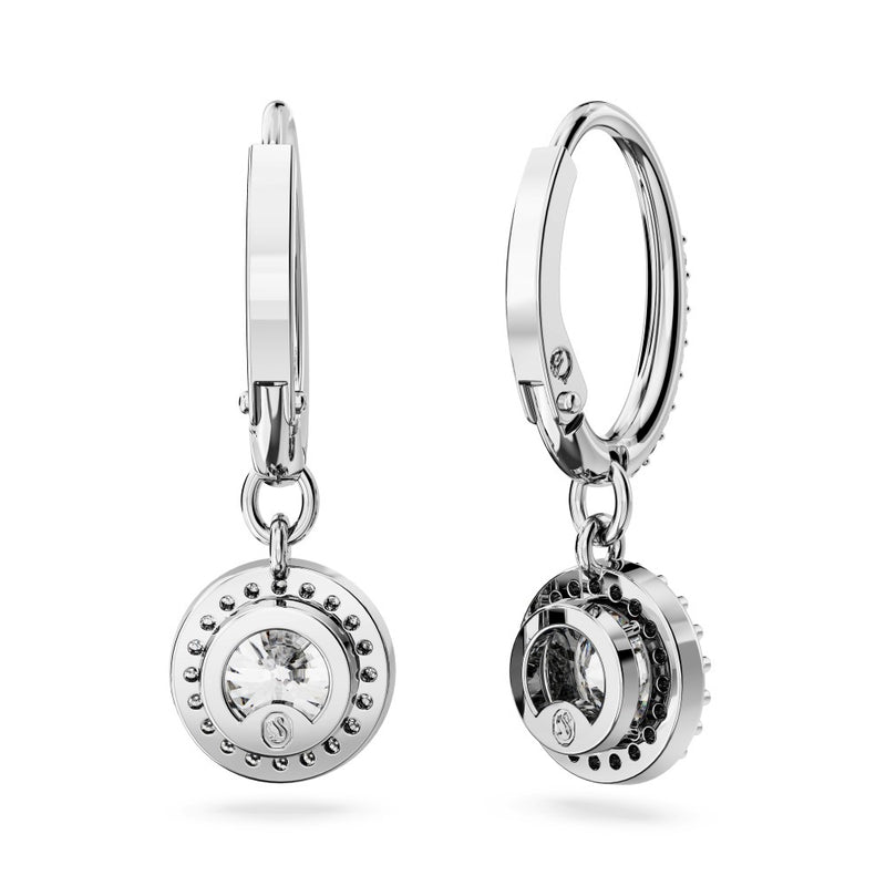 Swarovski Constella Drop Earrings - White, Rhodium Plated