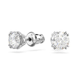 Swarovski Constella Stud Earrings - White, Rhodium Plated