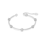 Swarovski Constella Bangle Bracelet - White, Rhodium Plated