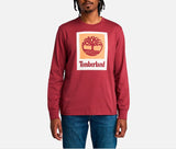 Timberland Mens Stack Logo Long Sleeve T-Shirt