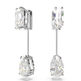 Swarovski Mesmera Bar Earrings - White, Rhodium Plated