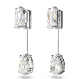 Swarovski Mesmera Bar Earrings - White, Rhodium Plated