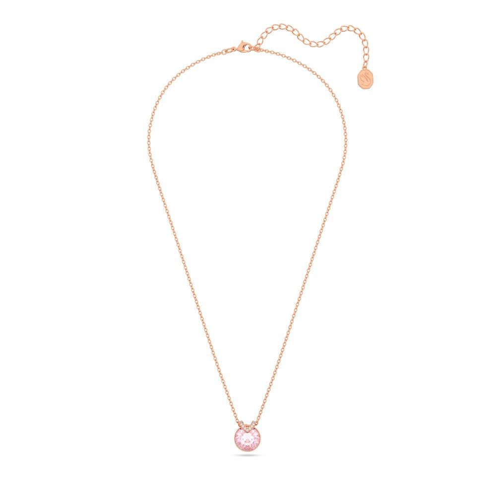 Swarovski Bella V Necklace - Pink, Rose Gold-Tone Plated