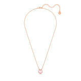 Swarovski Bella V Necklace - Pink, Rose Gold-Tone Plated