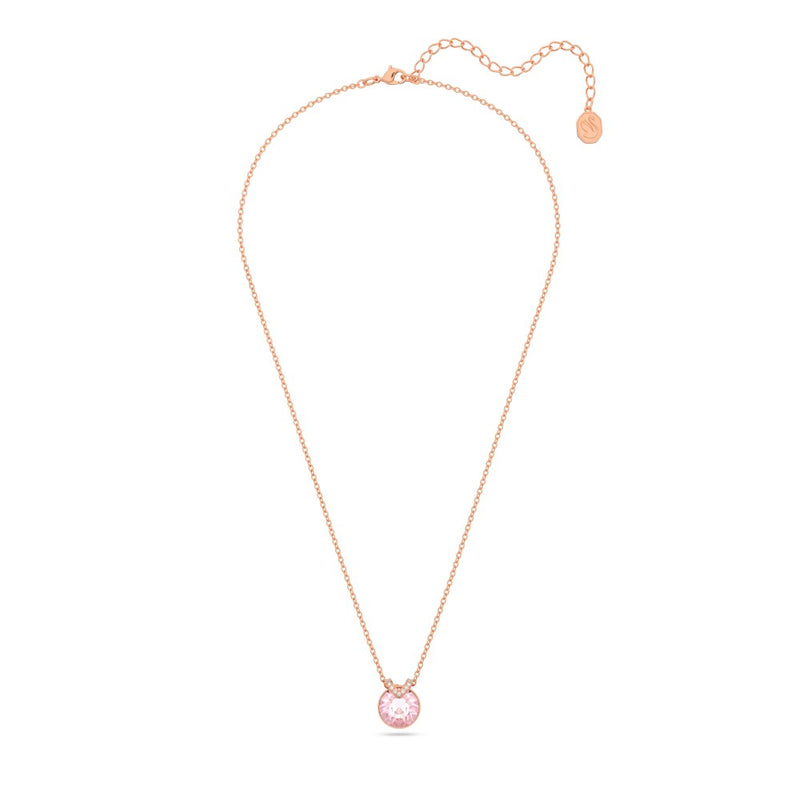 Swarovski Bella V Necklace - Pink, Rose Gold-Tone Plated