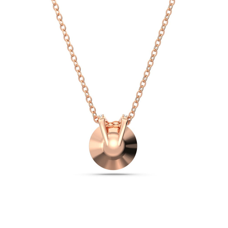 Swarovski Bella V Necklace - Pink, Rose Gold-Tone Plated