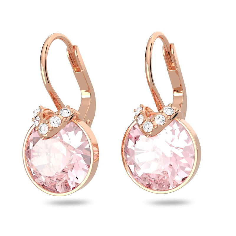 Swarovski Bella V Drop Earrings - Pink, Rose Gold-Tone Plated