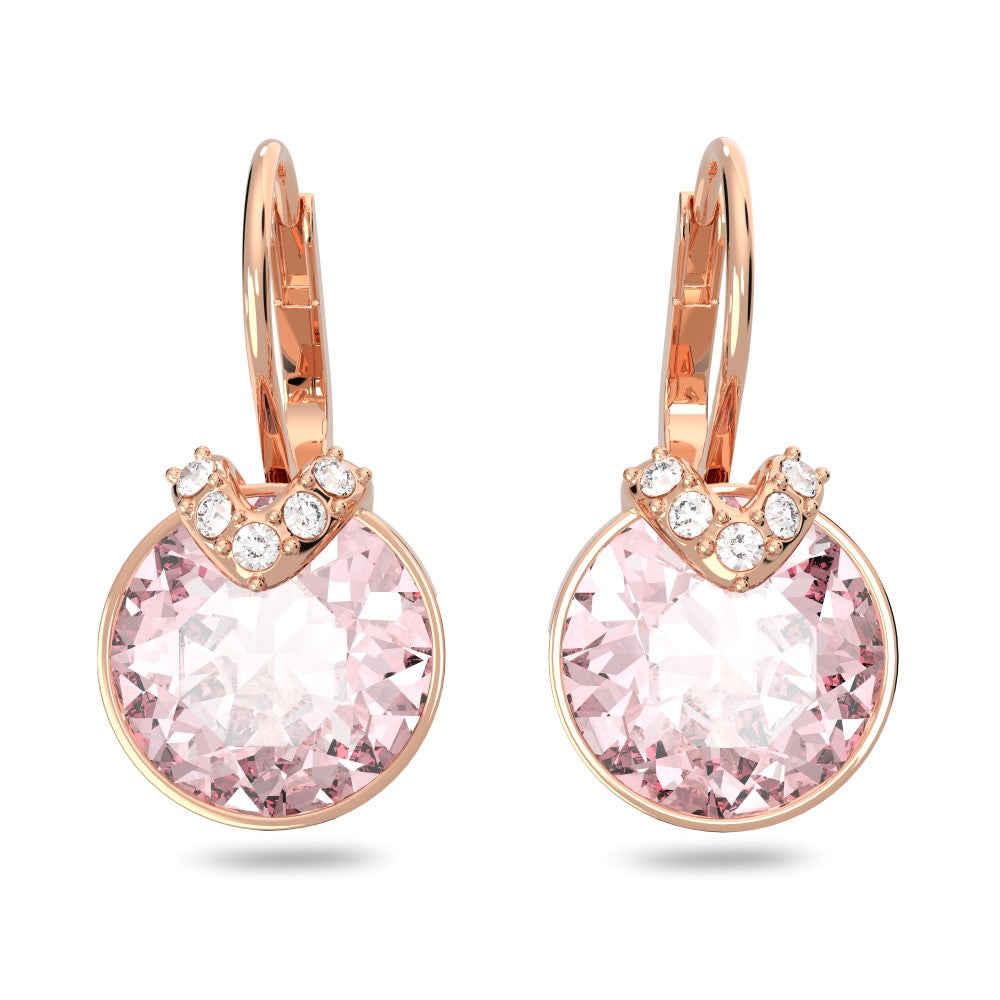 Swarovski Bella V Drop Earrings - Pink, Rose Gold-Tone Plated