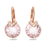 Swarovski Bella V Drop Earrings - Pink, Rose Gold-Tone Plated