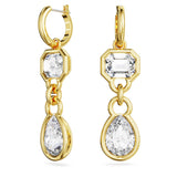 Swarovski Dextera Drop Earrings - White, Gold-Tone Plated