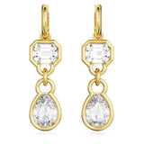 Swarovski Dextera Drop Earrings - White, Gold-Tone Plated