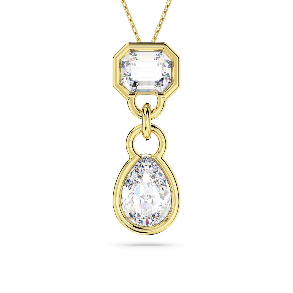 Swarovski Dextera Pendant Necklace - White, Gold-Tone Plated