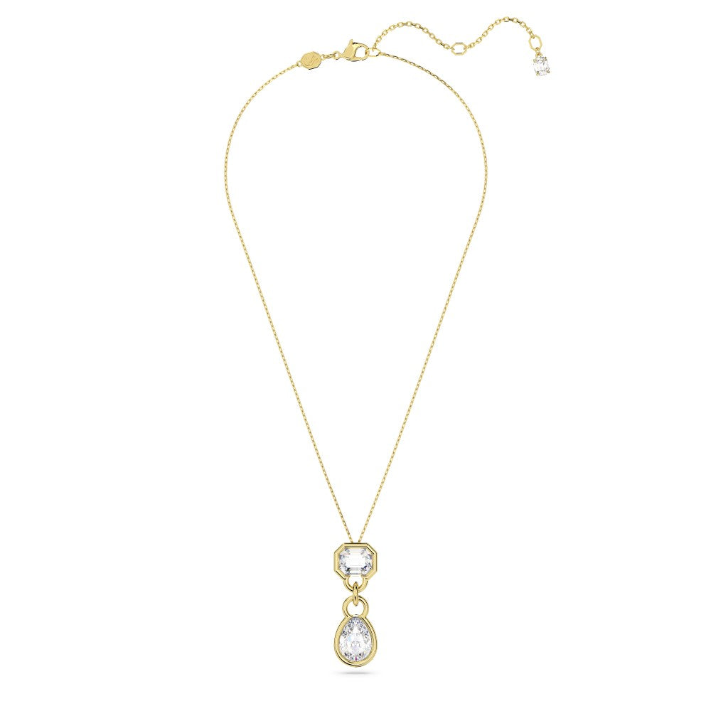 Swarovski Dextera Pendant Necklace - White, Gold-Tone Plated