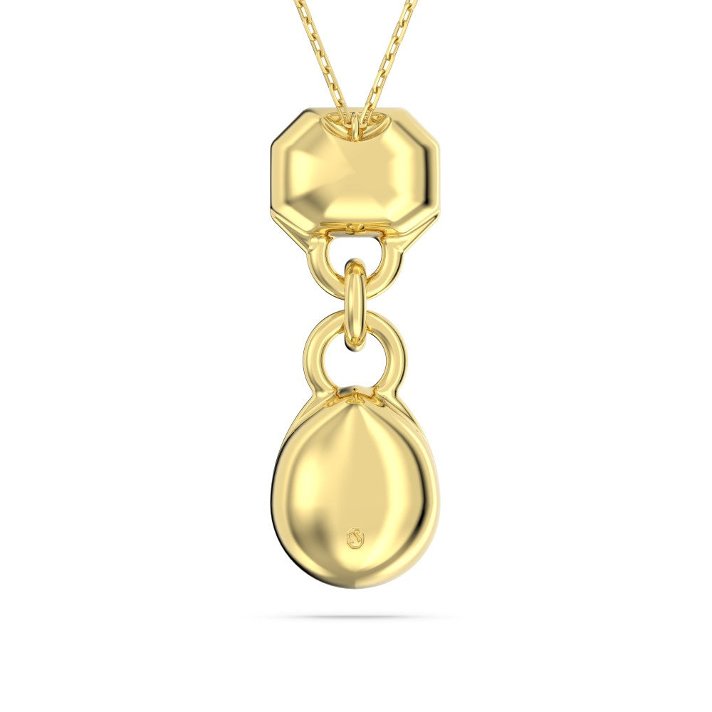 Swarovski Dextera Pendant Necklace - White, Gold-Tone Plated